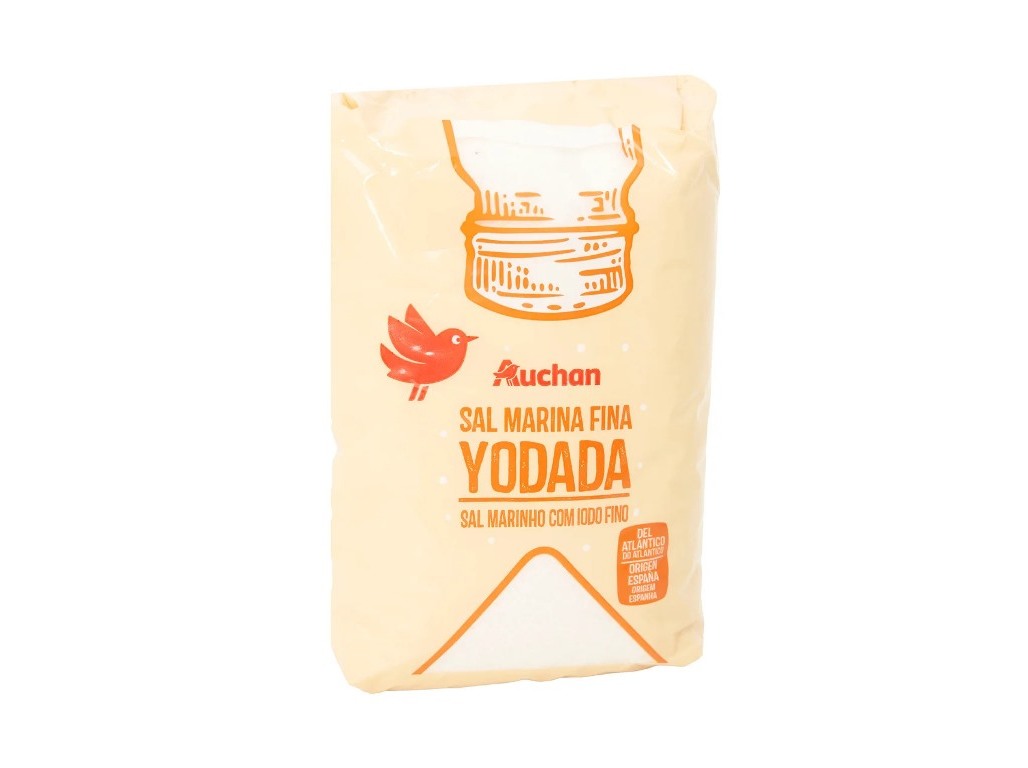 Sal Marinho Auchan Iodado 1 Kg Auchan