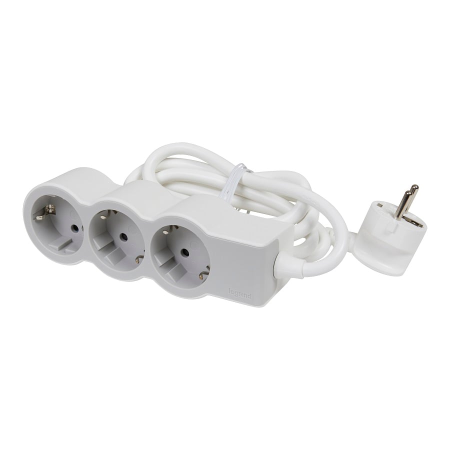 Bloco legrand branco/cinza