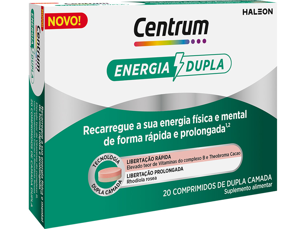 Suplemento Centrum Energia Dupla 20 Comp Centrum