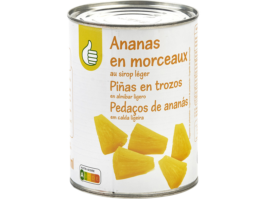 Ananás Pedaços Polegar Em Calda Ligeira 565 (340) G Polegar