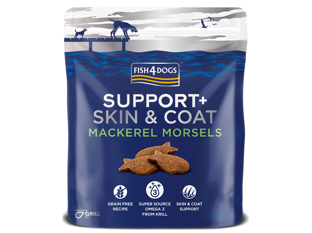 Snacks Cão Fish4dogs Cavala Pele E Pelo 225g