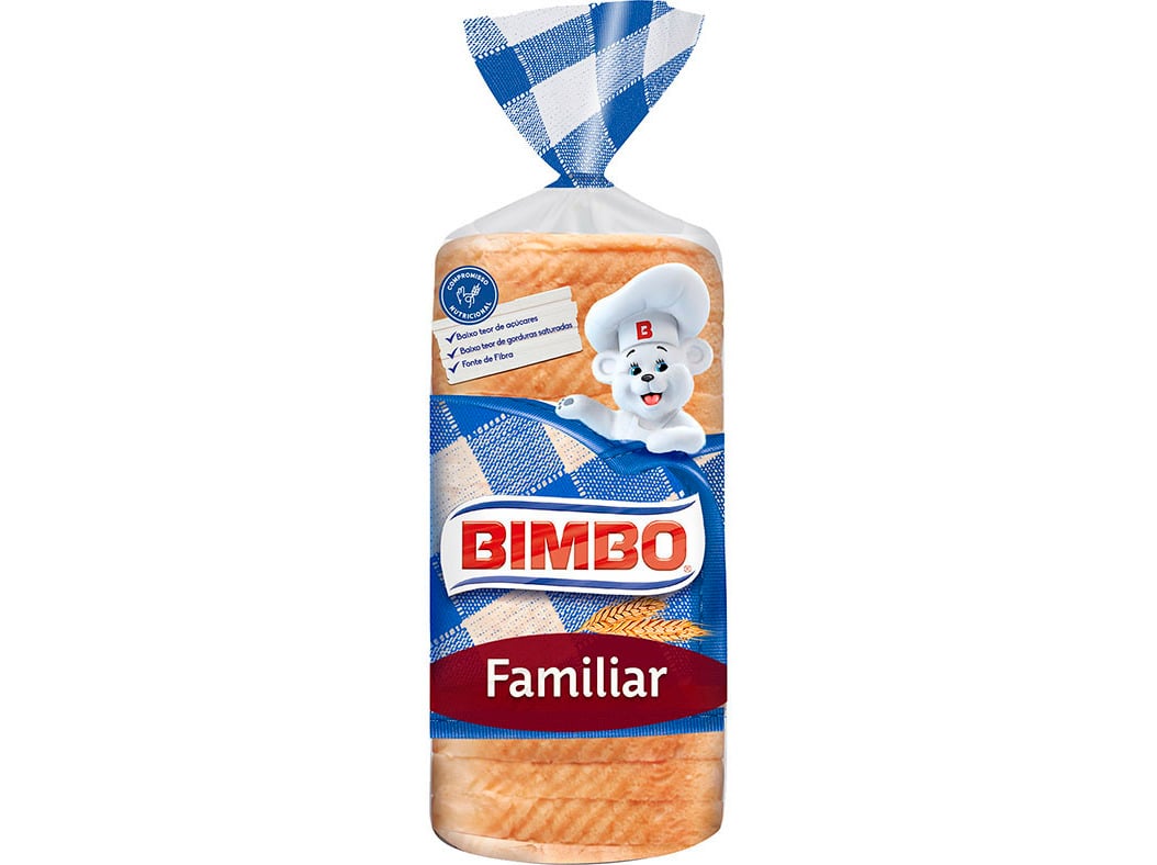 Pão bimbo de forma sandwiche familiar 700g