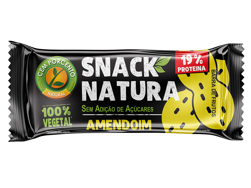 Barra Snack Natura Cemporcento Amendoim 30g Cemporcento