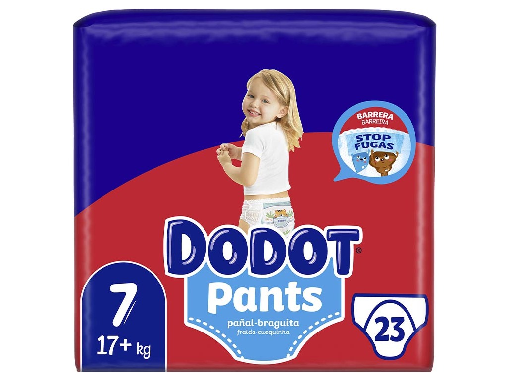 Fraldas cueca pants dodot t7 17+kg 23 un