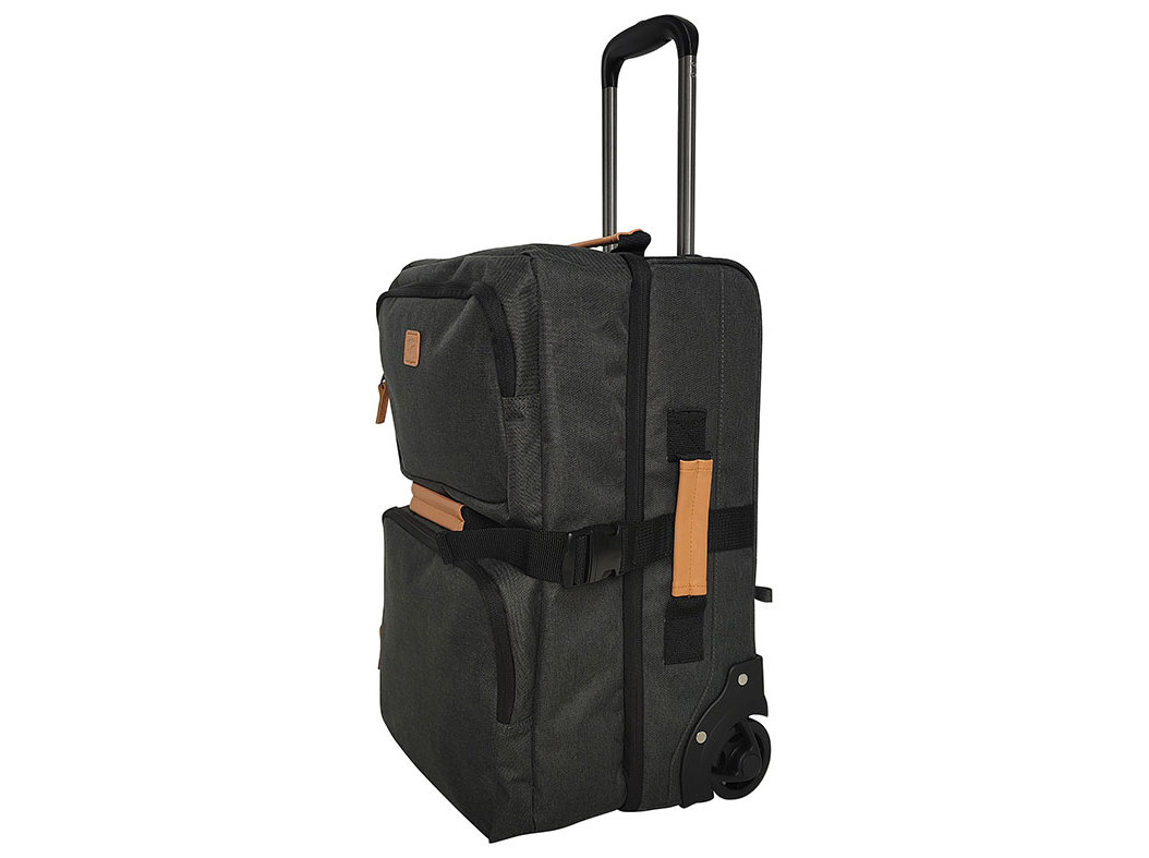 Saco trolley airport globetrotter cinzento 30l 50x30x25cm