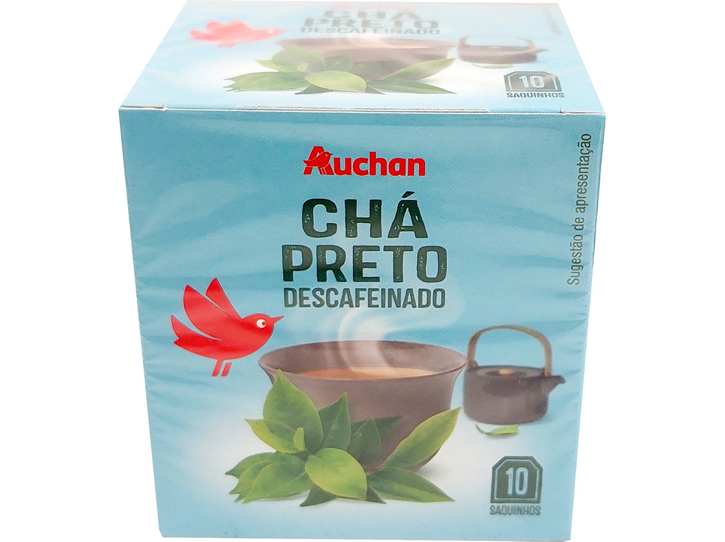 Chá Auchan Preto Descafeínado 10 Saquetas Auchan