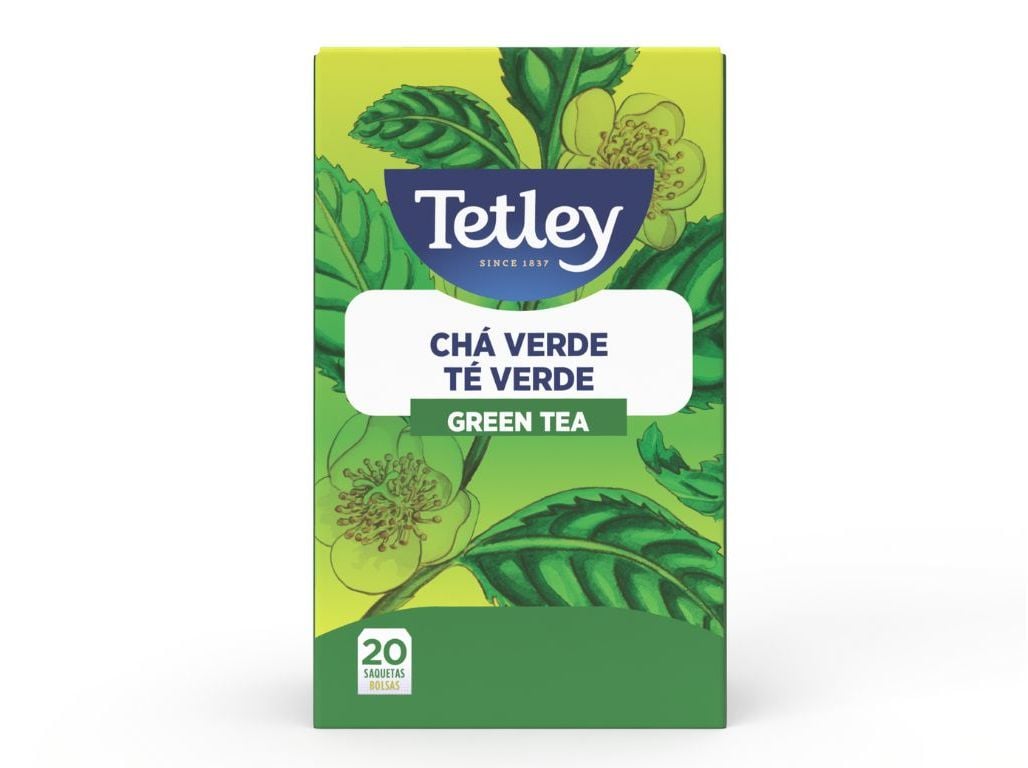 Chá tetley verde 20 saquetas