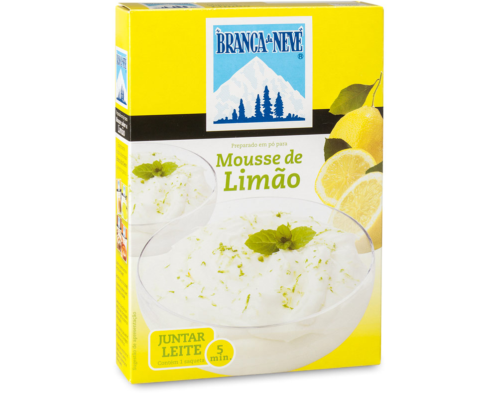 Mousse branca de neve limão 125g