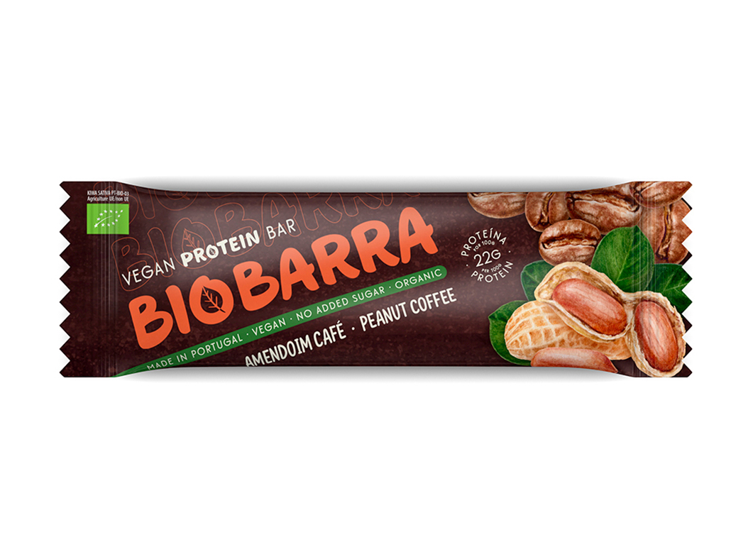 Barra Proteica (l) Biobarra Amendoim Café Bio Sem Glúten 45g