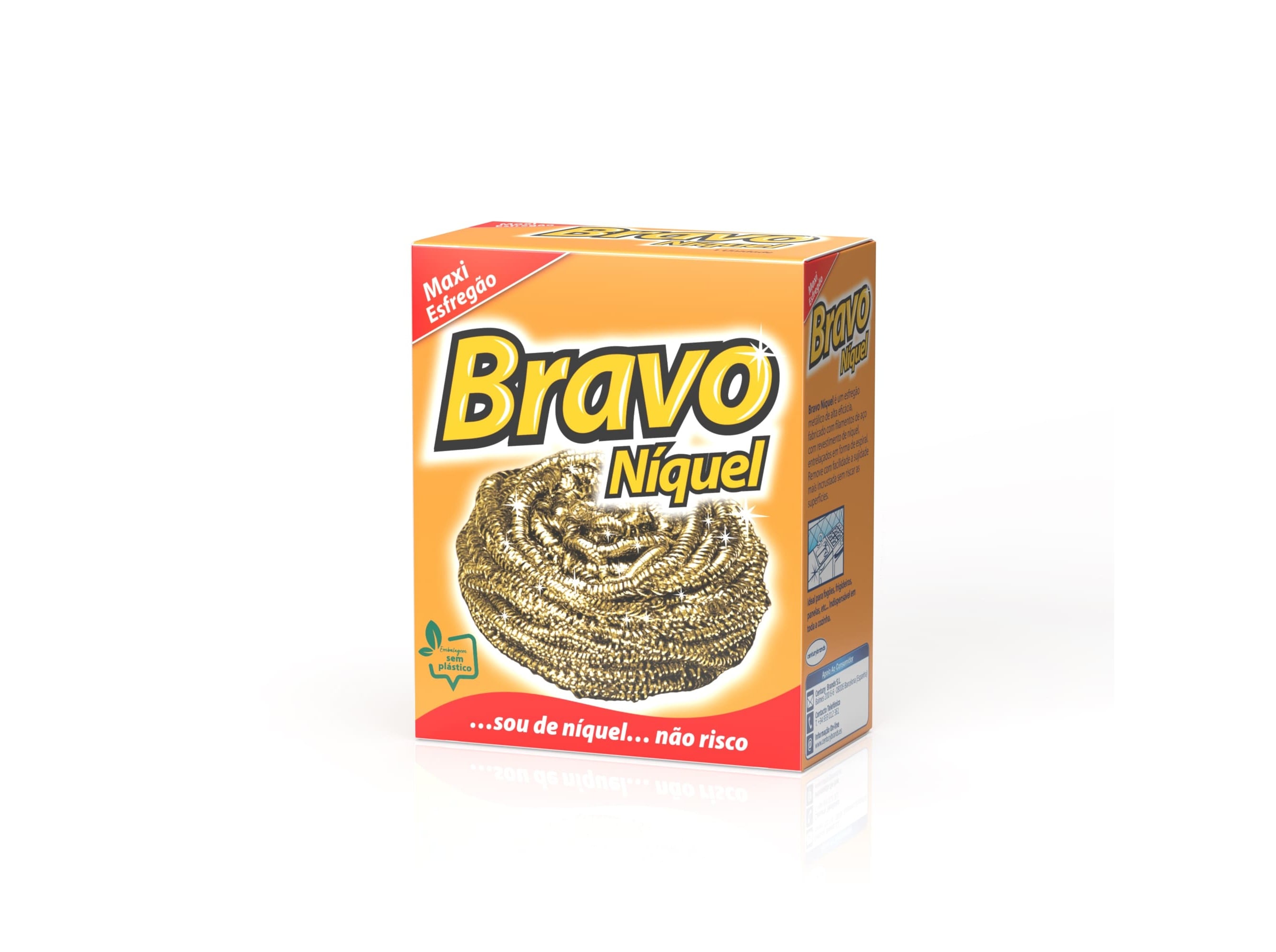 Esfregão bravo níquel 1un