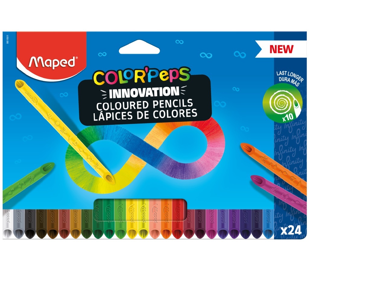 Lápis de cor infinity maped 24 unidades
