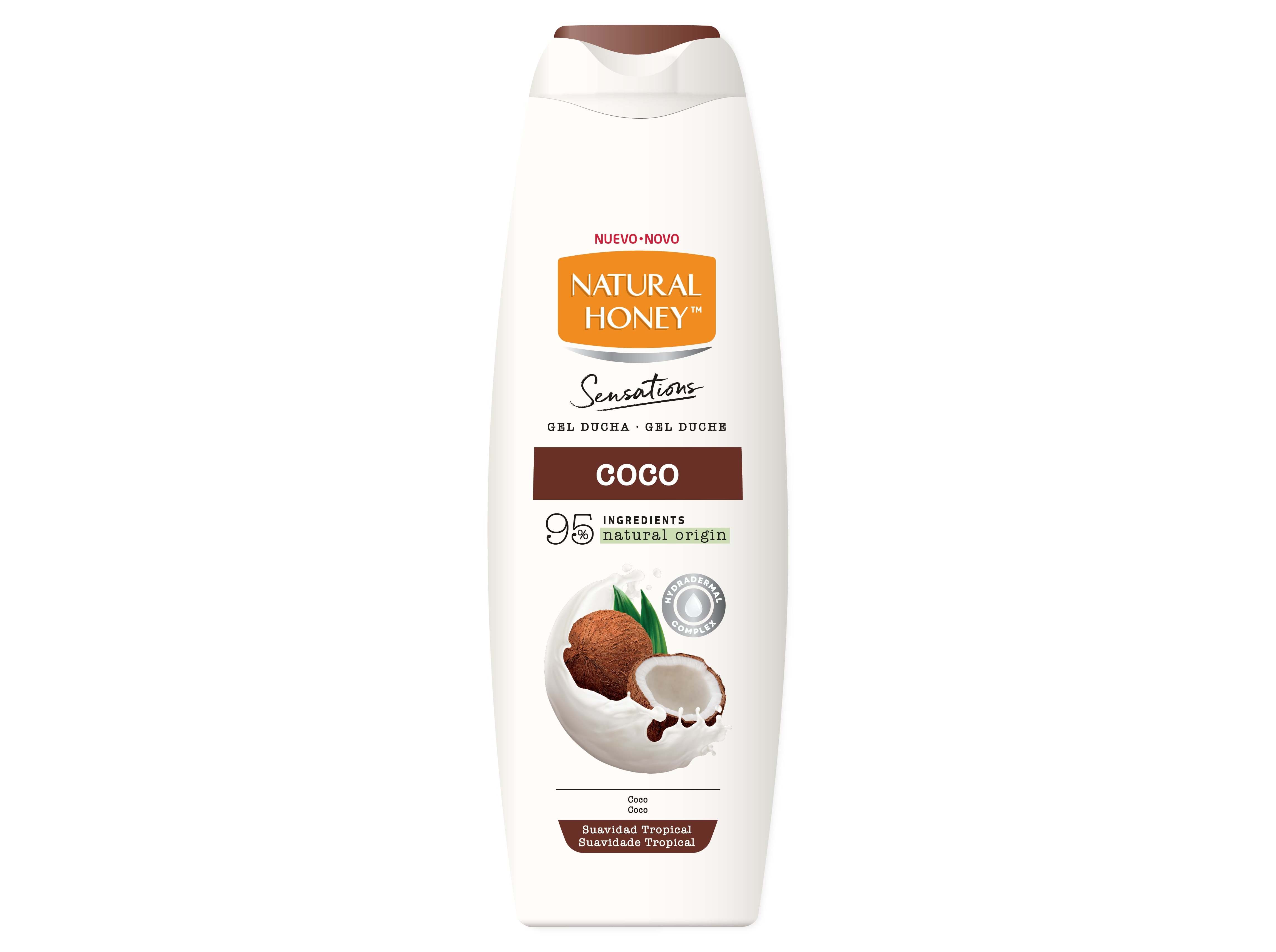 Gel banho natural honey sensations coco 650 ml