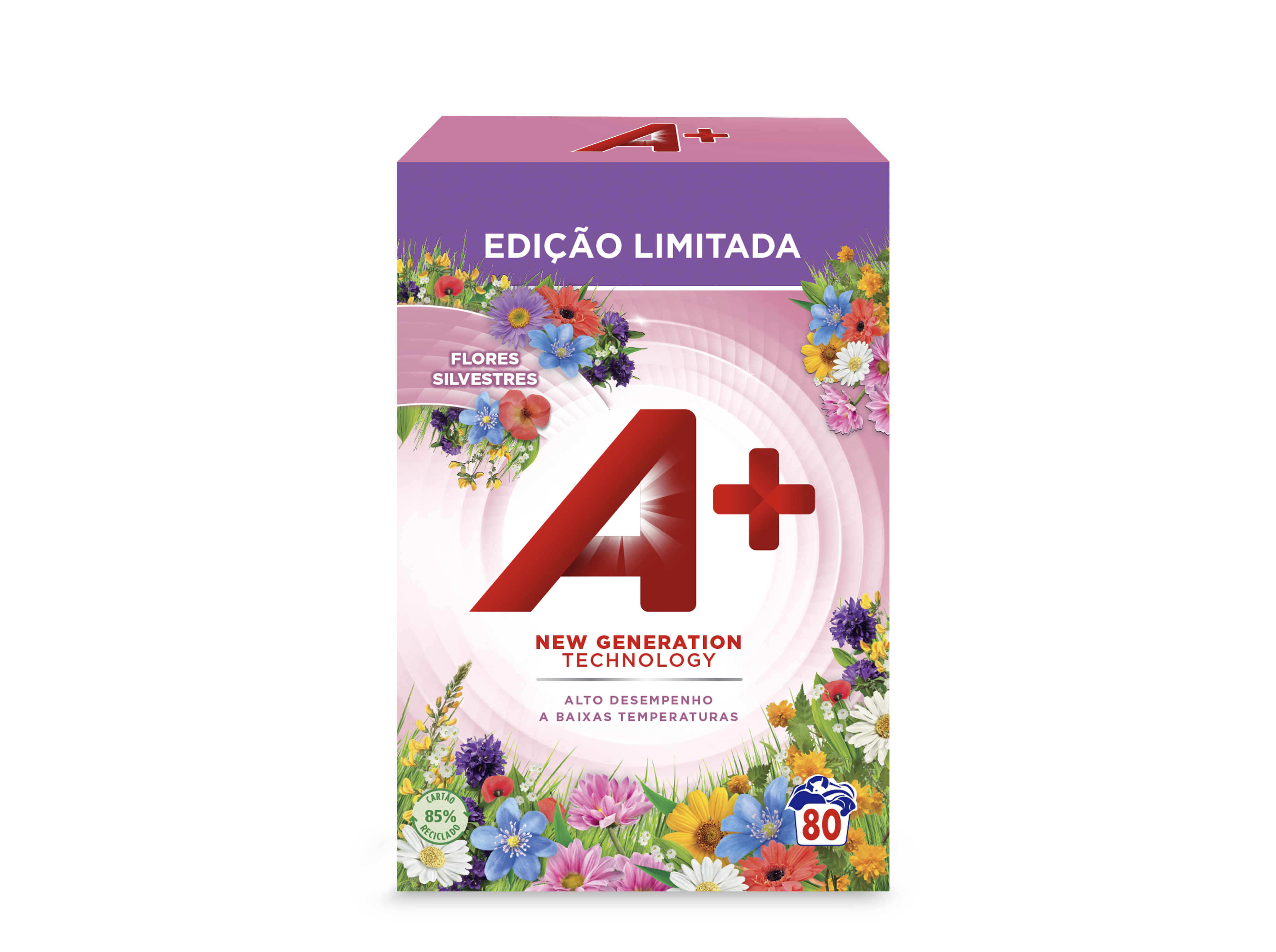 Detergente Roupa Máuina A+ Pó Flores Silvestres 80doses