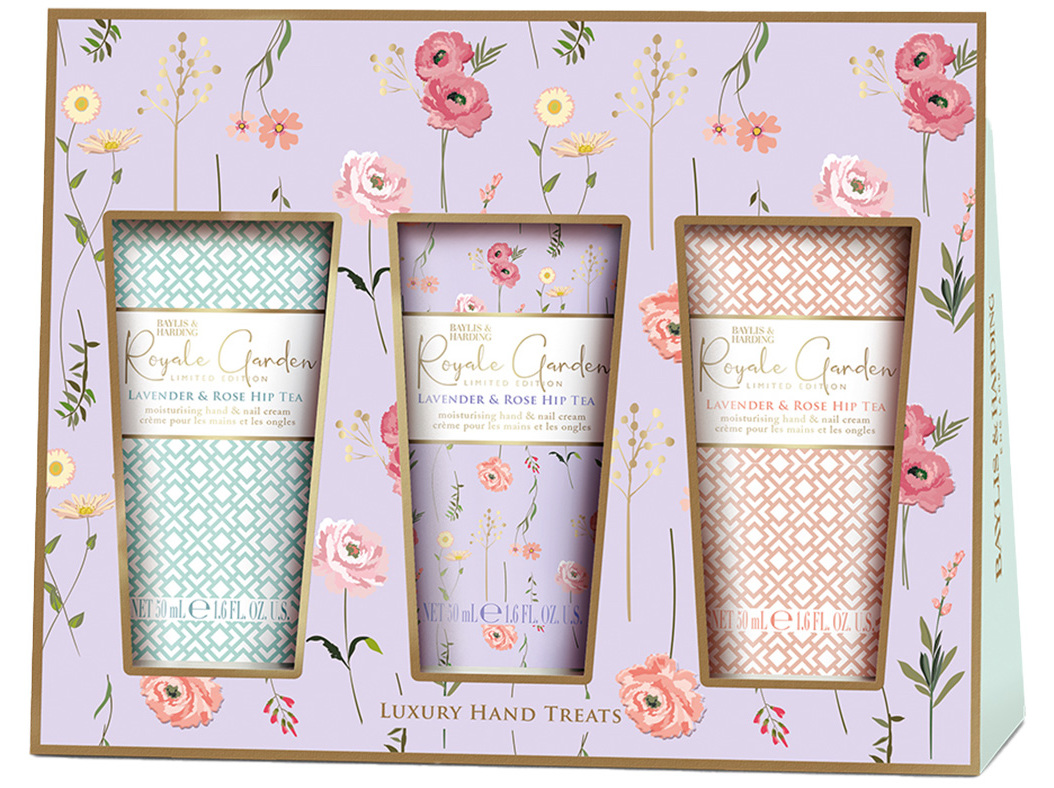 Conjunto Mãos Baylis & Harding Royale Garden Treats 3x50ml