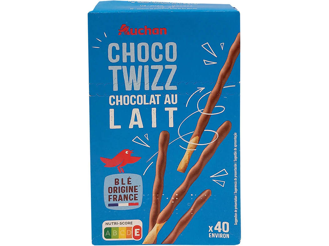 Bolacha Auchan Twizz Cobertas Chocolate Leite 90g Auchan