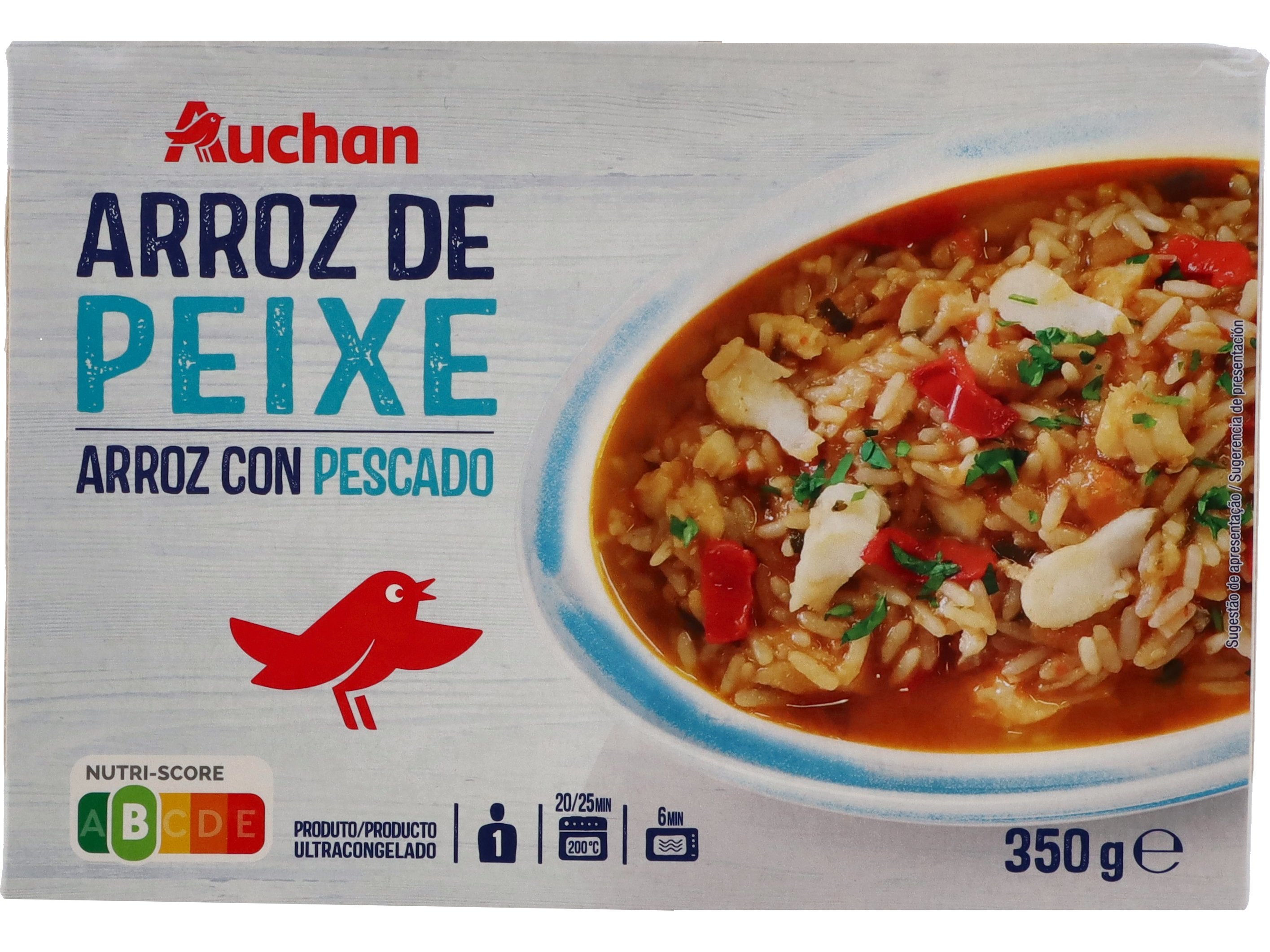 Arroz De Peixe Auchan Ultracongelado 350g Auchan