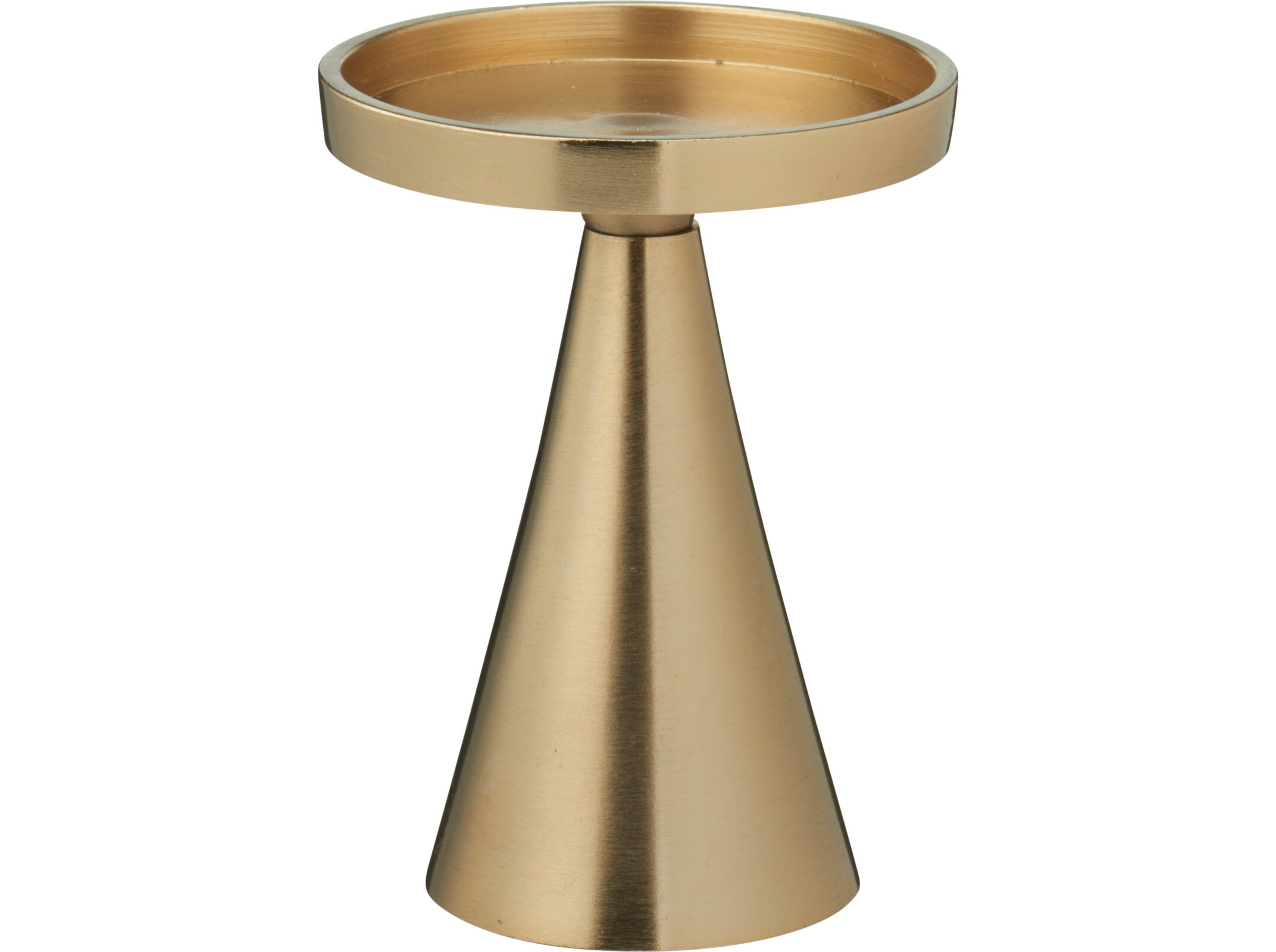 Suporte De Vela Dourado 10x10x13cm