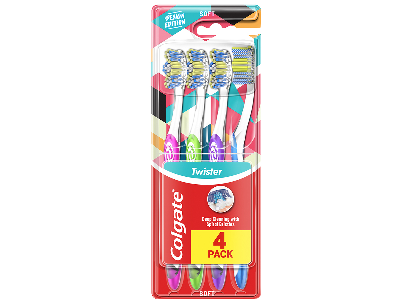 Escova Dentes Colgate Twister 4un