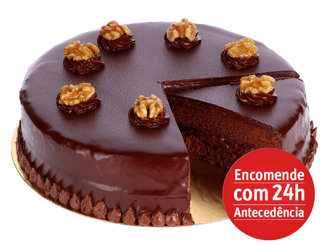 Bolo De Chocolate Com Noz Produção Própria Kg Auchan
