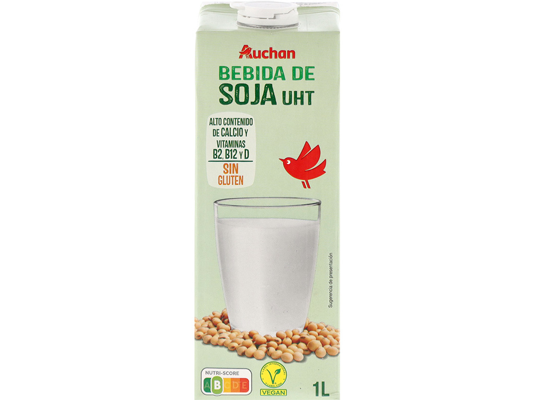 Bebida Auchan Soja Sem Glúten 1l Auchan
