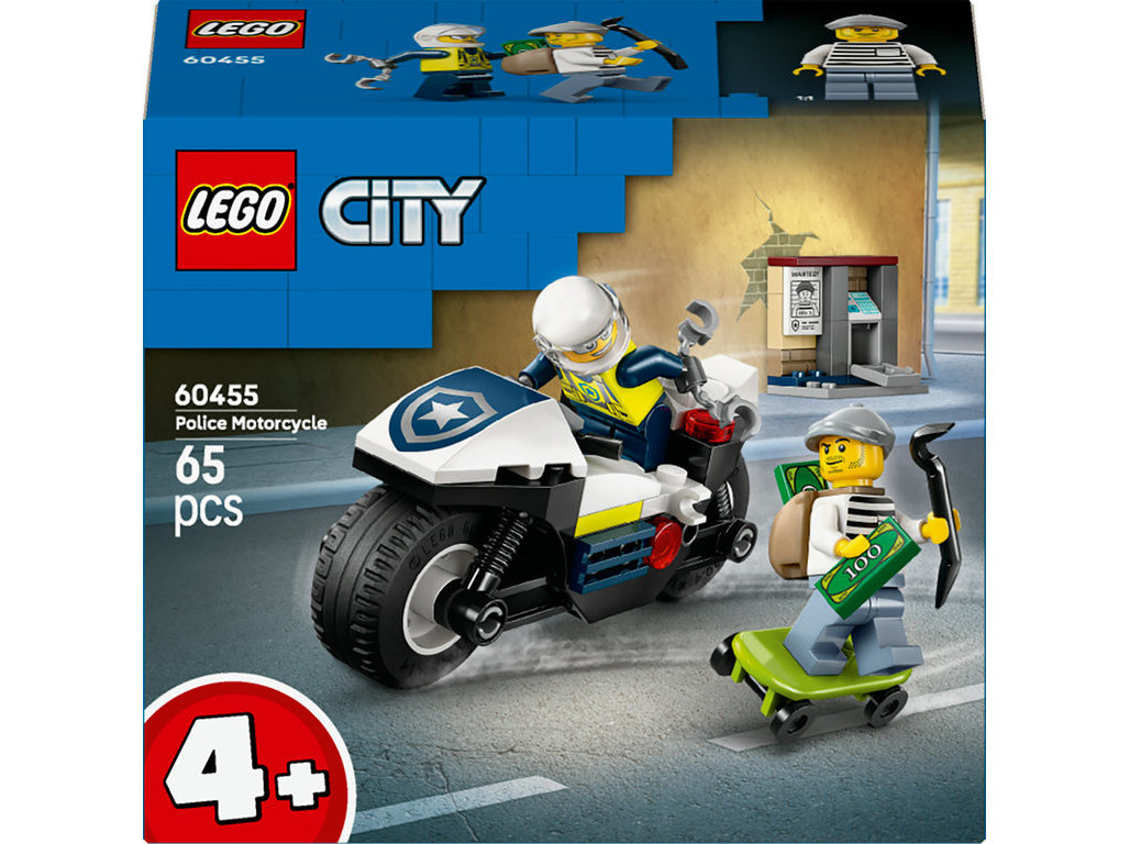 Mota da polícia lego city police 60455