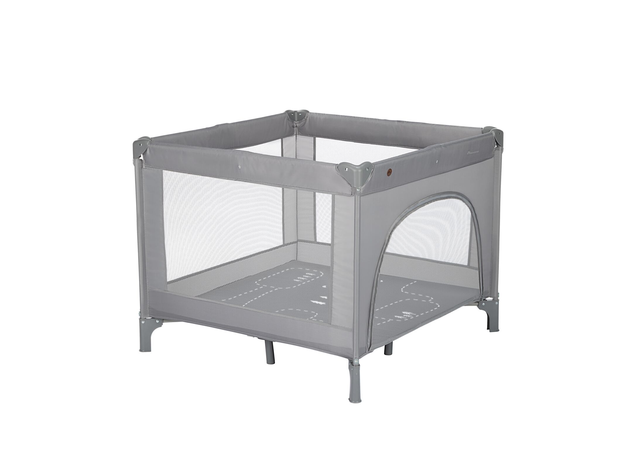 Parque quadrado bébéconfort cinzento 97x97x77.5cm