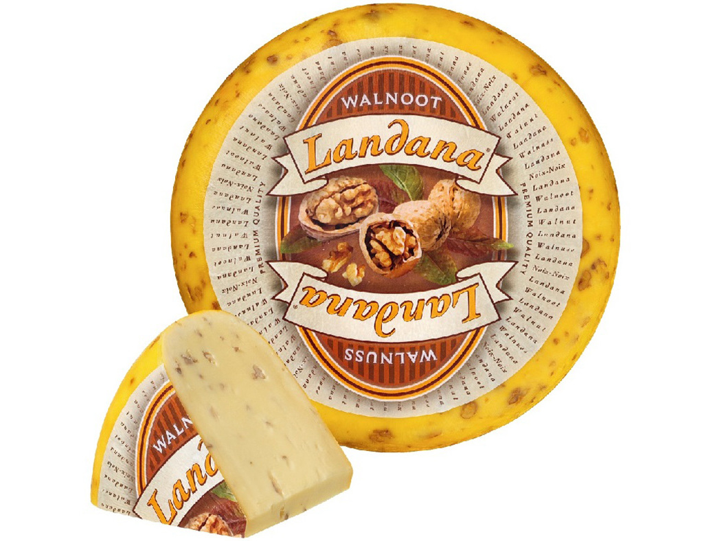Queijo Gouda Landana Com Nozes Kg Landana