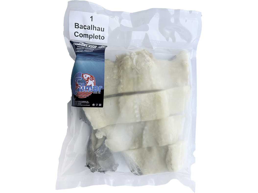 Bacalhau Graúdo Inteiro Demolhado Congelado Posta Kg Inteiro