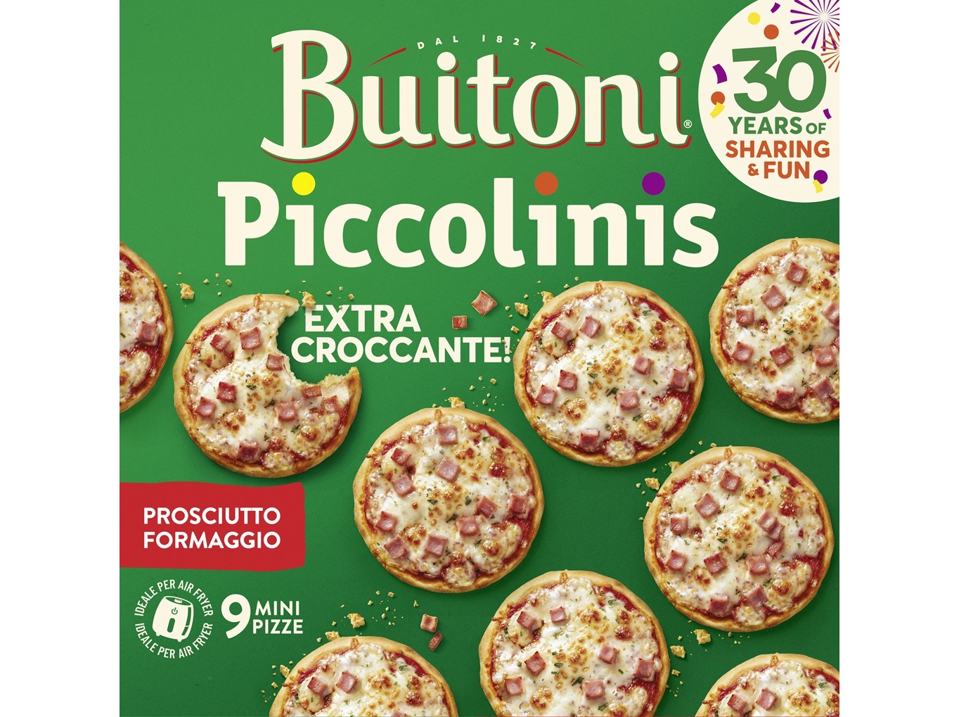 Mini pizzas buitoni piccolinis queijo e fiambre 270g