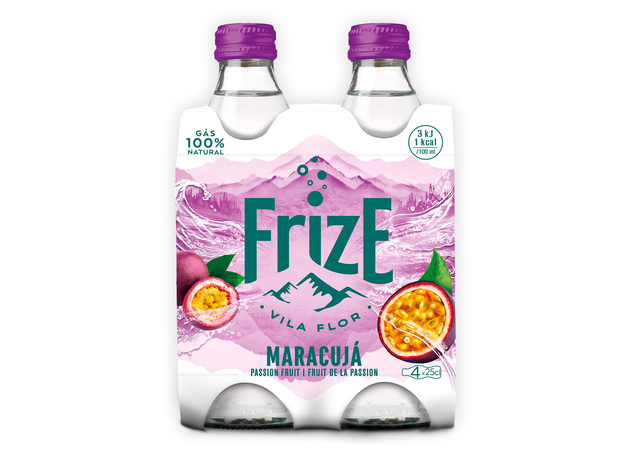 Bebida frize com gás maracujá 4x0.25l