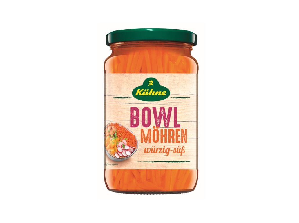 Tiras De Cenoura Kühne Em Conserva 330ml (190g)