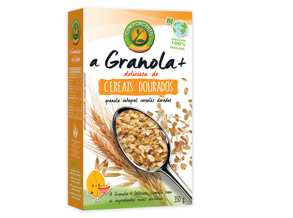 Granola Cem Porcento Cereais Dourados 350g Cem Porcento