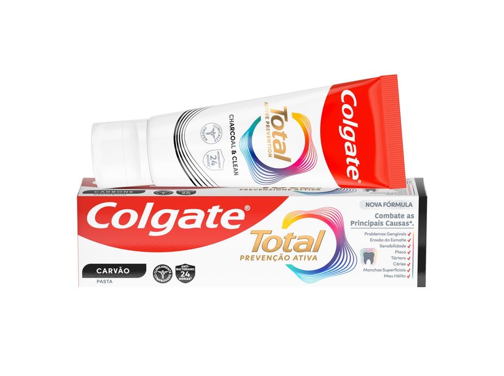 Pasta Dentífrica Colgate Total Carvão 75 Ml