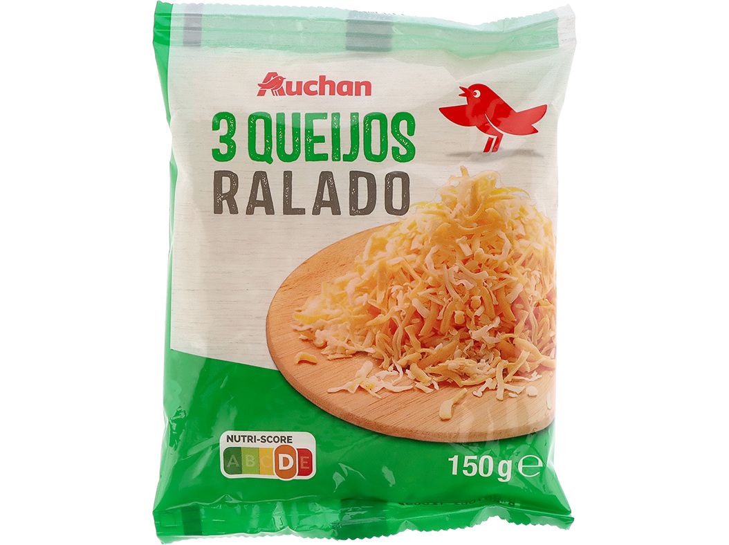 Ralado 3 queijos auchan 150 g
