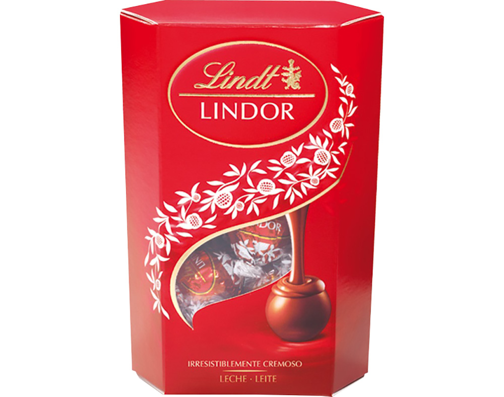 Bombons Lindt Lindor Cornet Leite 337g
