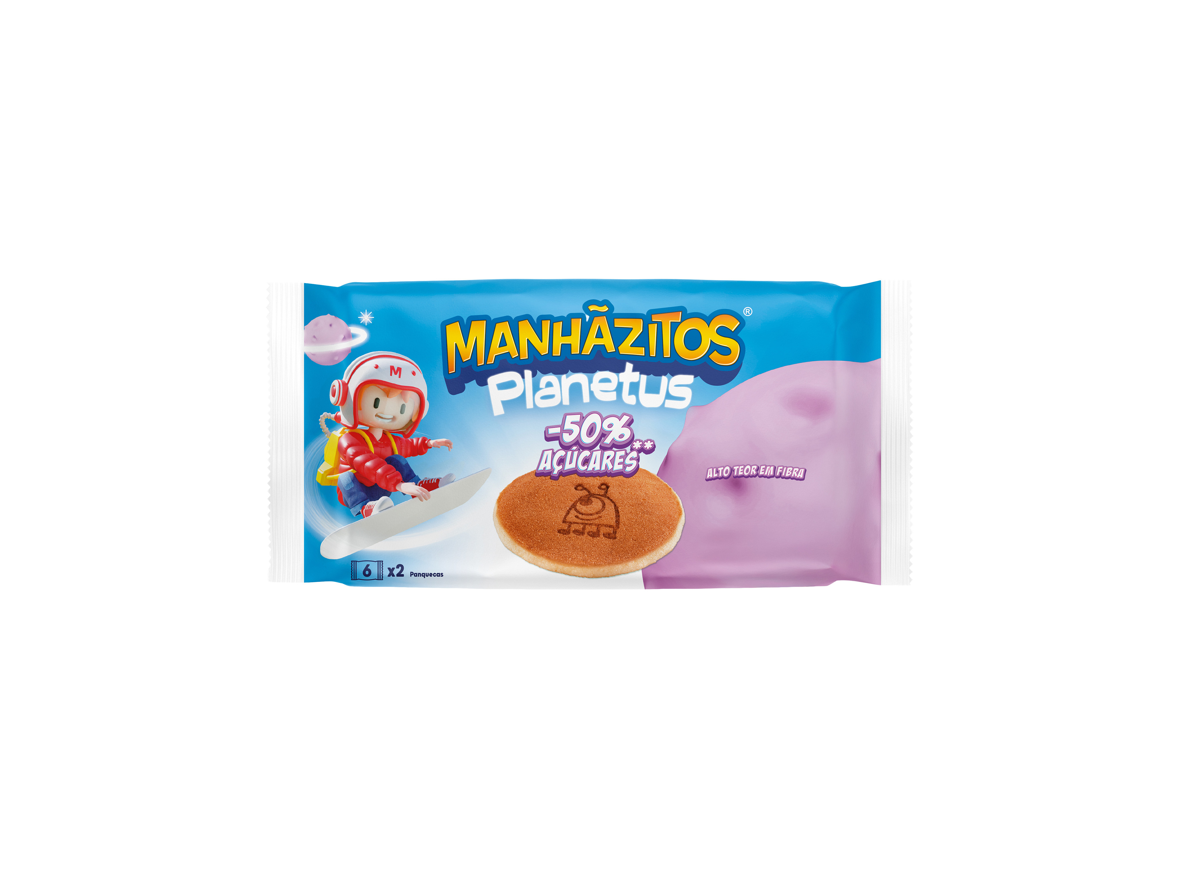 Bolo Manhazitos Planetus - 50% Açúcares 210g Manhãzitos