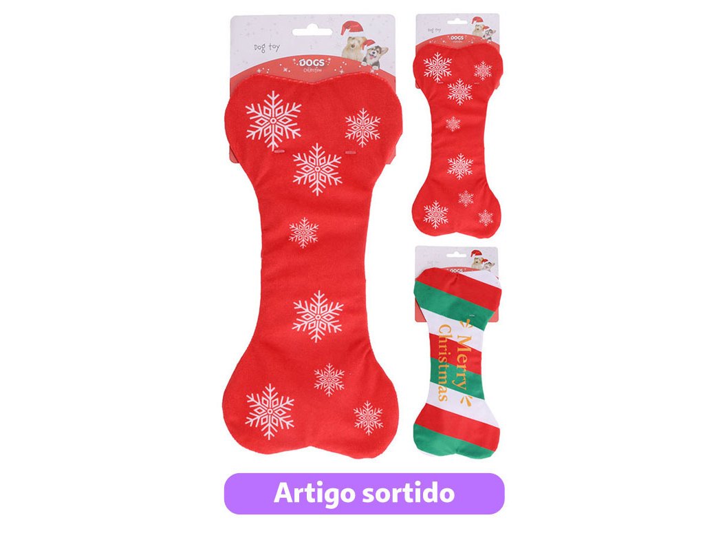 Brinquedo Cão Dogs Collection Osso Natal 30cm Modelos Sortidos
