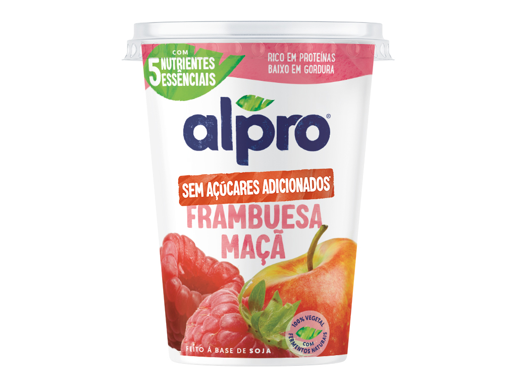Yofu Alpro Framboesa Maça 400g Alpro