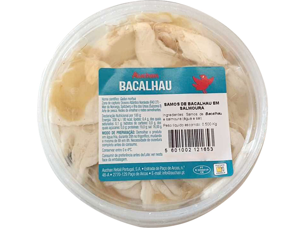 Samos De Bacalhau Auchan 500g Auchan