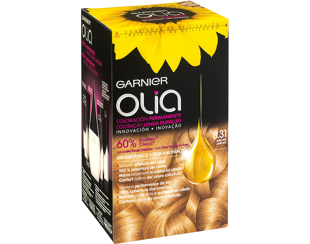 Coloração olia garnier louro mel 8.31