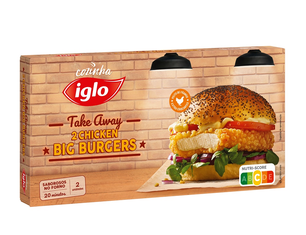 Hamburgueres iglo big burger frango 2un 227g