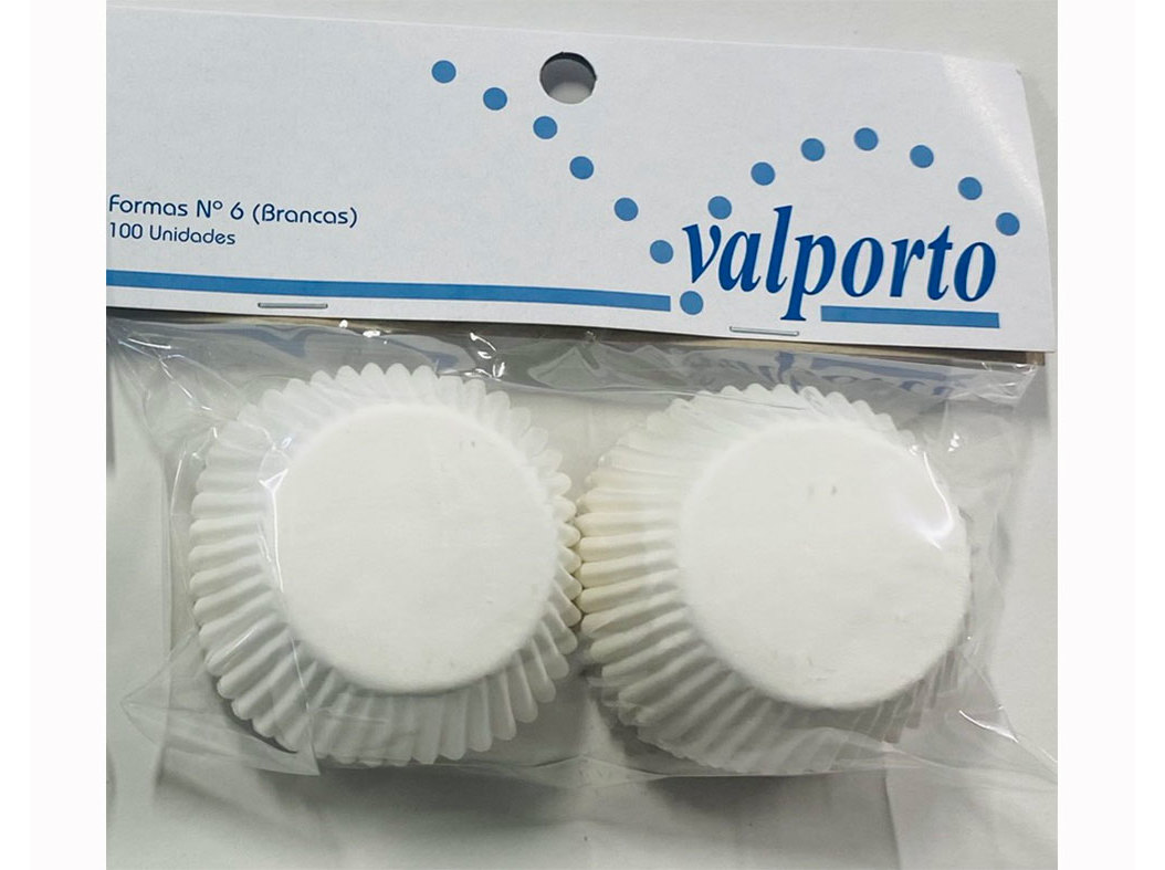 Conjunto 100 Formas Papel Valporto Brancas Nº6
