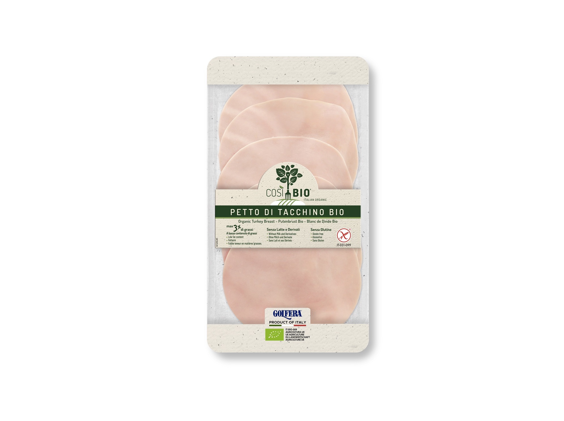 Fiambre Peru Bio Cosi Fatiado 80g Cosi
