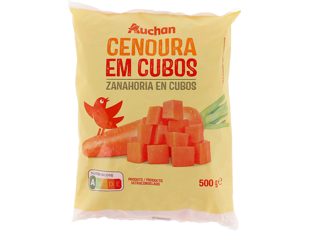 Cenoura Auchan Em Cubos 500g Auchan