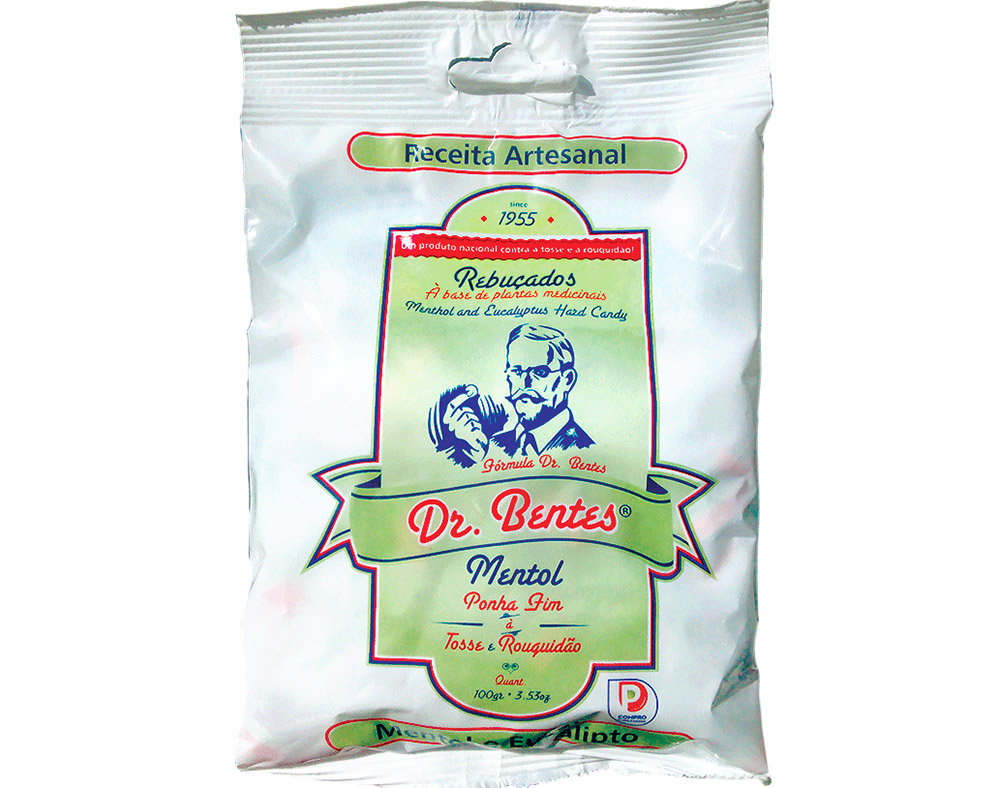 Rebuçados dr.bentes mentol eucalipto 100g