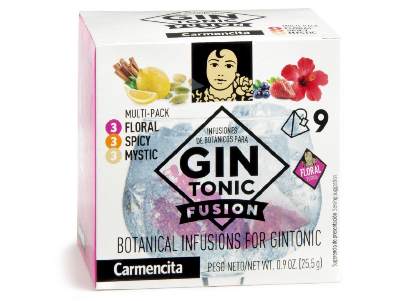 Especiarias Carmencita Para Gin 3 Sabores 25.5g Carmencita