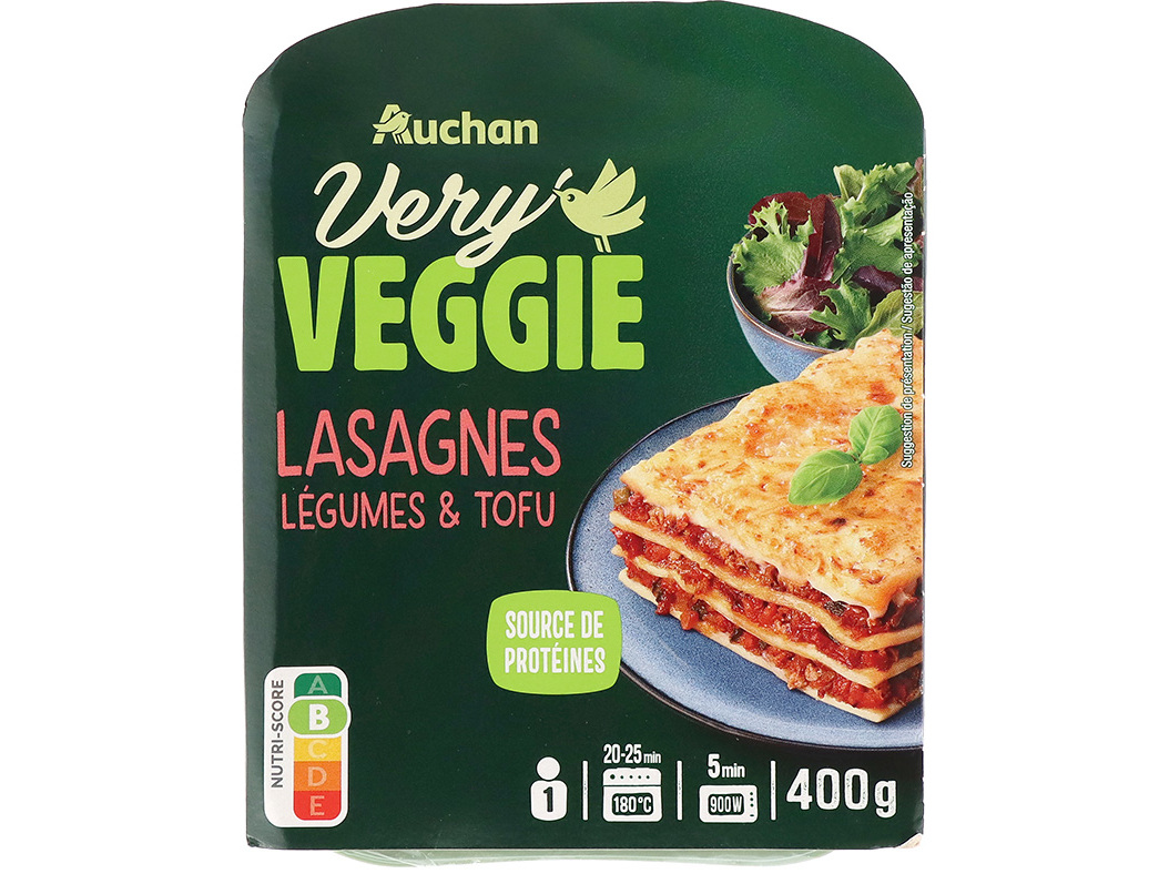 Lasanha Auchan Veggie 400 G Auchan