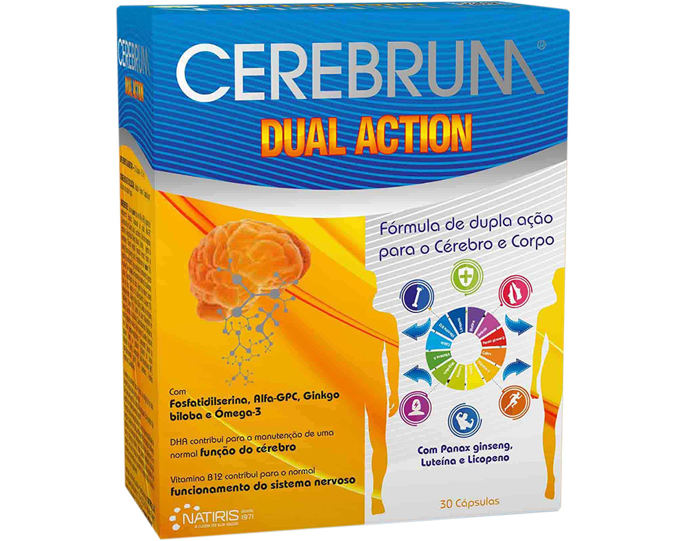 Suplemento Cerebrum Dual Action 30 Capsulas Cerebrum