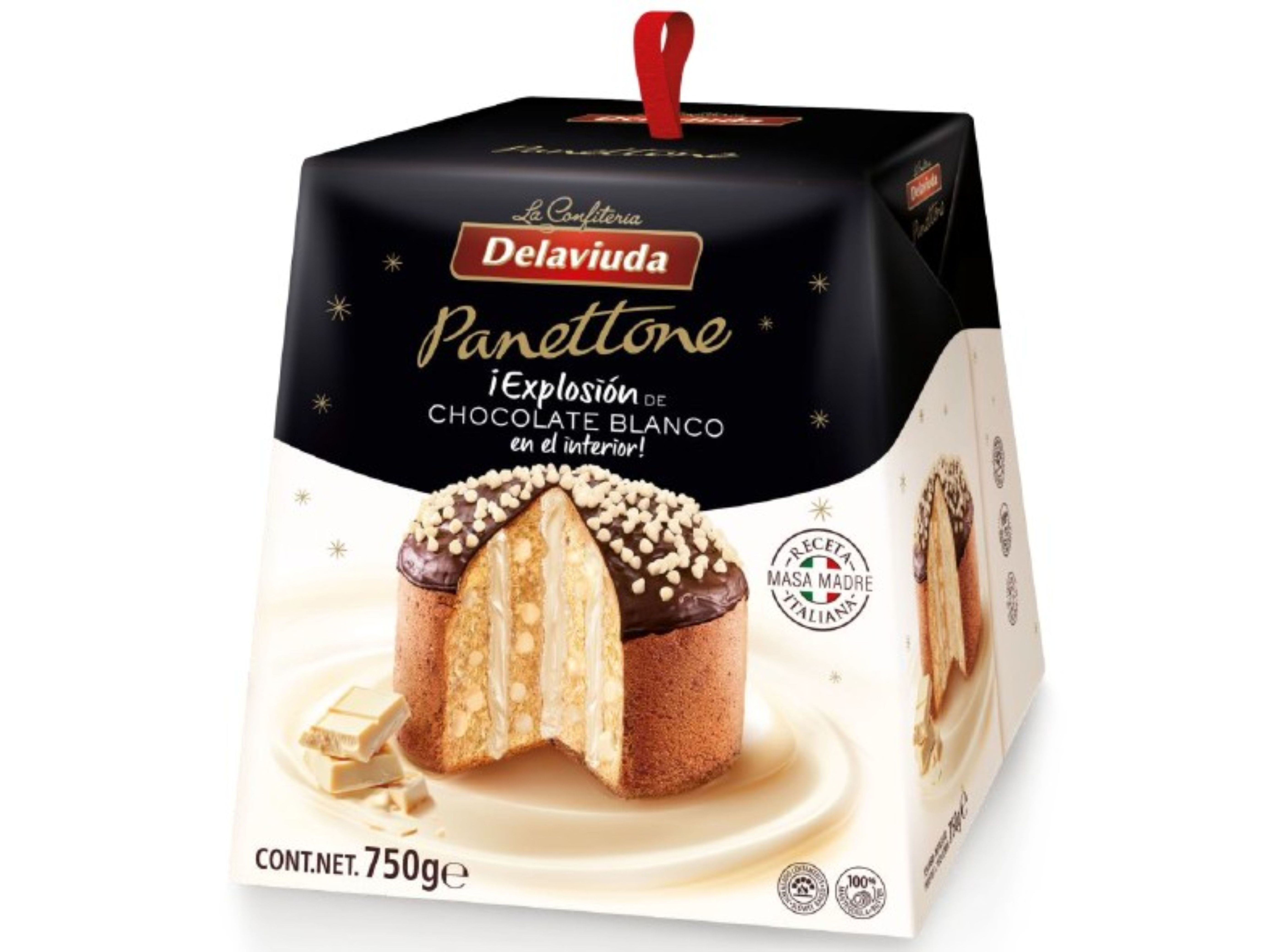 Panettone Delaviuda Chocolate Branco 750g