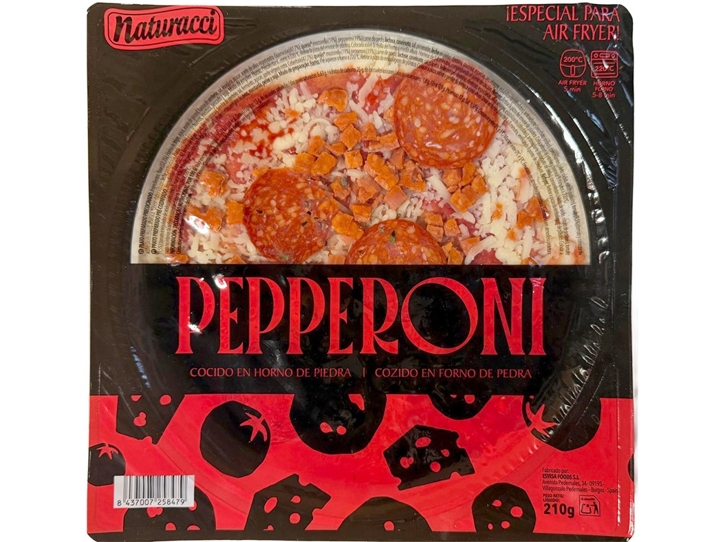 Mini pizza pepperoni naturacci 210g